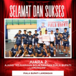 Juara 2 Kejuaraan Bola Tangan Piala Bupati Lamongan
