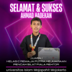 Juara 1 Tanding kelas C Remaja Putra, Kejuaraan Pencak Silat