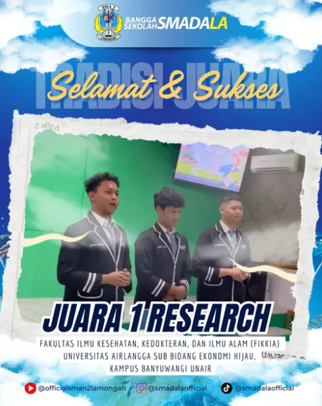 Juara 1 Research Fakultas Ilmu Kesehatan, Kedokteran, dan Ilmu Alam (FIKKIA) Universitas Airlangga