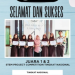 Juara 1 & 2 STEM Project Competition Tingkat Nasional