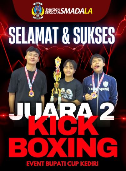 juara 2 dalam kategori kickboxing pada Event Bupati cup kediri